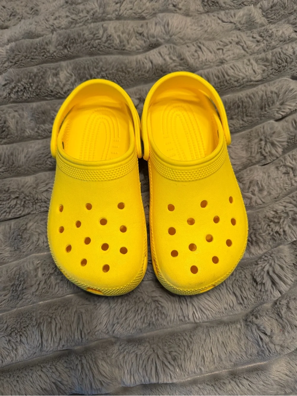 CROCS Kids Yellow Classic Clog Sandals